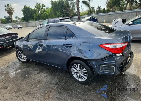 2014 Toyota Corolla L z USA, uszkodzony, nr VIN 5YFBURHE5EP089286